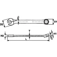 Teng Tools Kiintolenkkiavain 6005; 22 mm