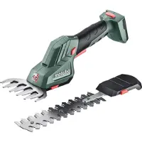 Metabo Akkupuutarhaleikkuri ja -ruohosakset -setti ; 11cm terä PowerMaxx SGS 12 Q; 12 V (ilman akkua ja laturia)