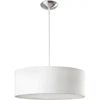 Faro Riippuvalaisin SEVEN, himmennettävä, Valkoinen/opaali, Olohuone/ruokailutila, Tekstiili/kangas/silkki, Moderni