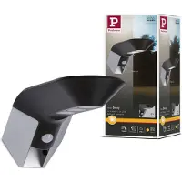 Paulmann LED-ulkoseinävalo Soley, antrasitti Soley, Alumiini/harmaa/sinkki, Synteettinen materiaali, Moderni, aurinkokennovalaisin