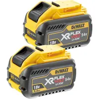 DeWalt .BATTERI 18/54V 9.0/3.0Ah FV DCB547 / setti 2kpl.