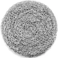 Vevor -vetoketju, 3/16" x 250', 1100 lbs:n sallittu kuormitus, sinkitty, testattu kelaketju kahdella pikalenkillä, galvanoitu hiiliteräslenkki hinaukseen, roikkumiseen, retkeilyyn ja lemmikkien hinauks