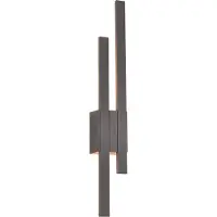 TRIO Tawa LED seinävalaisin 61cm 3000K 2x9W IP54 antrasiitti
