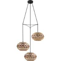 Eglo 43273 - Kattokruunu narulla DONDARRION 3xE27/40W/230V