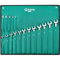 Sata Yhdistelmä-avain-setti S08018; 6-22 mm; 17 kpl.