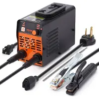 Vevor 220 V:n puikkohitsauslaite, 140 A:n kaari-/nosto-TIG-hitsauslaite suurella LED-näytöllä, 2-in-1-kannettava puikkohitsauslaite kuumakäynnistyksellä ja kaarivoimalla, tarttumattomuus VRD:llä, puik