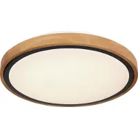 Globo Lighting Kattovalaisin Bruno, Vaalea puu, Olohuone/ruokailutila, Puu