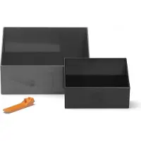 LEGO Säilytyslaatikot 2-Pack, Dark Stone Grey