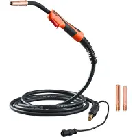 Vevor 250 A MIG-hitsauspistooli 15 jalan kaapelilla, yhteensopiva LincoIn Power MLG 200-, 215-, 216-, 255- ja Wire-Matic 255 -hitsauskoneiden kanssa, sopii 0,035" ja 0,045" hitsauslangoille