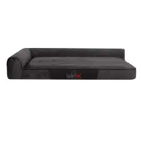HOBBYDOG : Best Black - koiran makuu alusta. koko : XL, mitat: 100 cm x 66 cm x 18 cm.