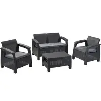 Keter Corfu Set Garden Furniture Set (3253929117169)
