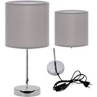 Ideus AGNES e14 harmaa pöytävalaisin STRÜHM 300x140x140mm