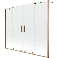 Mexen Kylpyhuoneen seinä Velar Duo II, harjattu kupari, 180 x 150 cm