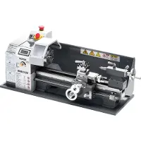 Vevor -metallisorvi, 203 x 406 mm (8 x 16 tuumaa), 550 W:n pöytäsorvi, 0–2500 rpm:n muuttuva nopeus, 0,0076 mm:n (0,0003 tuuman) karan tarkkuus metallipyörällä, tarkkuusosien työstöön, tuumaisille/metr