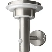 Osram seinävalaisin ENDURA STYLE SOLAR DOUBLE CIRCLE ruostumaton teräs DOUBLE, himmennettävä, Alumiini/harmaa/sinkki, Ruostumaton teräs, Moderni