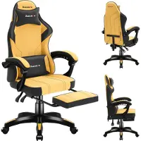 Huzaro Pelituoli Force 3.7 yellow, keltainen, hengittävä kangas