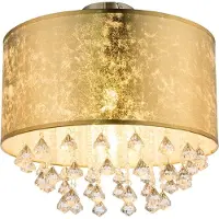 Globo Kattovalaisin Amy, himmennettävä, Messinki/kulta, Olohuone/ruokailutila, Tekstiili/kangas/silkki