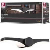 Paulmann Led ulkoseinävalaisin Pekana, Musta, Alumiini, Moderni,