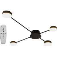 Toolight 4-varinen Led-kattovalaisin APP519-4C Musta