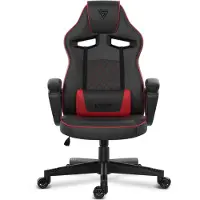 Sense7 Knight armchair black and red