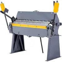 Vevor -laatikko- ja pannujarru, 1220 mm/48 tuuman peltitaivutusjarru, 12-kaliiperinen pehmeän teräksen kapasiteetti, 0–135 asteen säätö, metallintaivutuskone 8 sormella, kestävä alumiininen taittokone