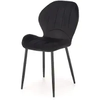 Halmar 4 tuolin setti K538, musta