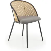 Halmar 4 tuolin setti K508, harmaa/musta