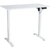 Black Red White Sähköinen tietokonepöytä BRW Emil 2, valkoinen