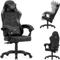 Huzaro Samettinen pelituoli Force 2.7 black carbon, musta, pehmeä samettikangas
