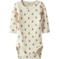 Lil´ Atelier Nbngayo Elo Ls Slim Body Lil Noos - Cream - 62