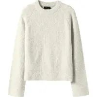 LMTD Nlfkleave Ls Short Knit Noos - Cream - 170-176