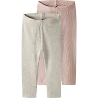 Name it 2-pack Leggingsit Peyote Melange Peyote Melange 68 cm Vaaleanpunainen 68 cm Tytöt