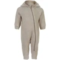 Mikk-Line Villahaalari Merinovilla + Korvat, Melange Offwhite, 56