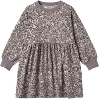 Wheat Jersey Dress L/S Dorthea - Purple - 98