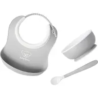 BabyBjörn Ruokintasetti, 3 Kpl Grey Grey One Size Harmaa One Size Pojat, Tytöt