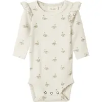 Lil´ Atelier Nbfgavo Eko Ls Slim Body Lil Noos - White - 86
