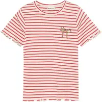 Minymo T-paita - Joustinneule - Maustettu Coral - - 10 v (140) - T-paidat
