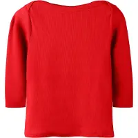 LMTD Nlfenvo 3/4 Short Boatneck S Top - Red - 146-152