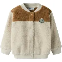 Name it Nmmballas Ls Nreg Teddy Card - Cream - 98