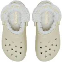 Crocs Sandaalit m. Vuorella - Classic+ Vuorattu puukenkä - Luu - - 43/44 - Sandaalit