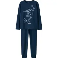 Name it Yöpuku 'NKMTitan Skater' tummansininen / valkoinen