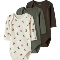 Name it Nbmbody 3P Ls Robot Noos - Khaki green - 62