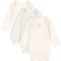 Fanga Fontana Fio Stripe 3-pack Pitkähihainen Body Blue Mix Blue Mix 9 months Sininen 9 kuukautta Pojat