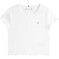 Tommy Hilfiger Paita 'Essential Extra Slim Short Sleeve' valkoinen