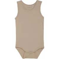Minymo Body hihaton - Viskoosi - Yksinkertaisesti Taupe - - 68 - Body Hihaton