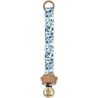 Elodie details Pacifier Clip - Garden Leo Toile - Blue - ONE SIZE