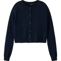 LMTD Nlflodet Ls Short Knit Cardigan Noos - Navy - 146-152