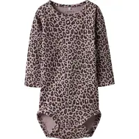 Name it Body p/h - NbfLeoana - Kiillotettu Lilac M. Leopardikuvi - - 50 - Body P/H