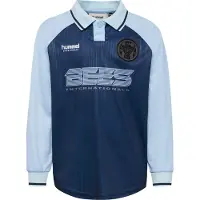 Hummel Hmljr Loose Stripe Soccer Jersey Ls - Blue - 134/140