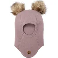 Mikk-Line Wool Fullface W. Pom Pom - Pink - 62/68